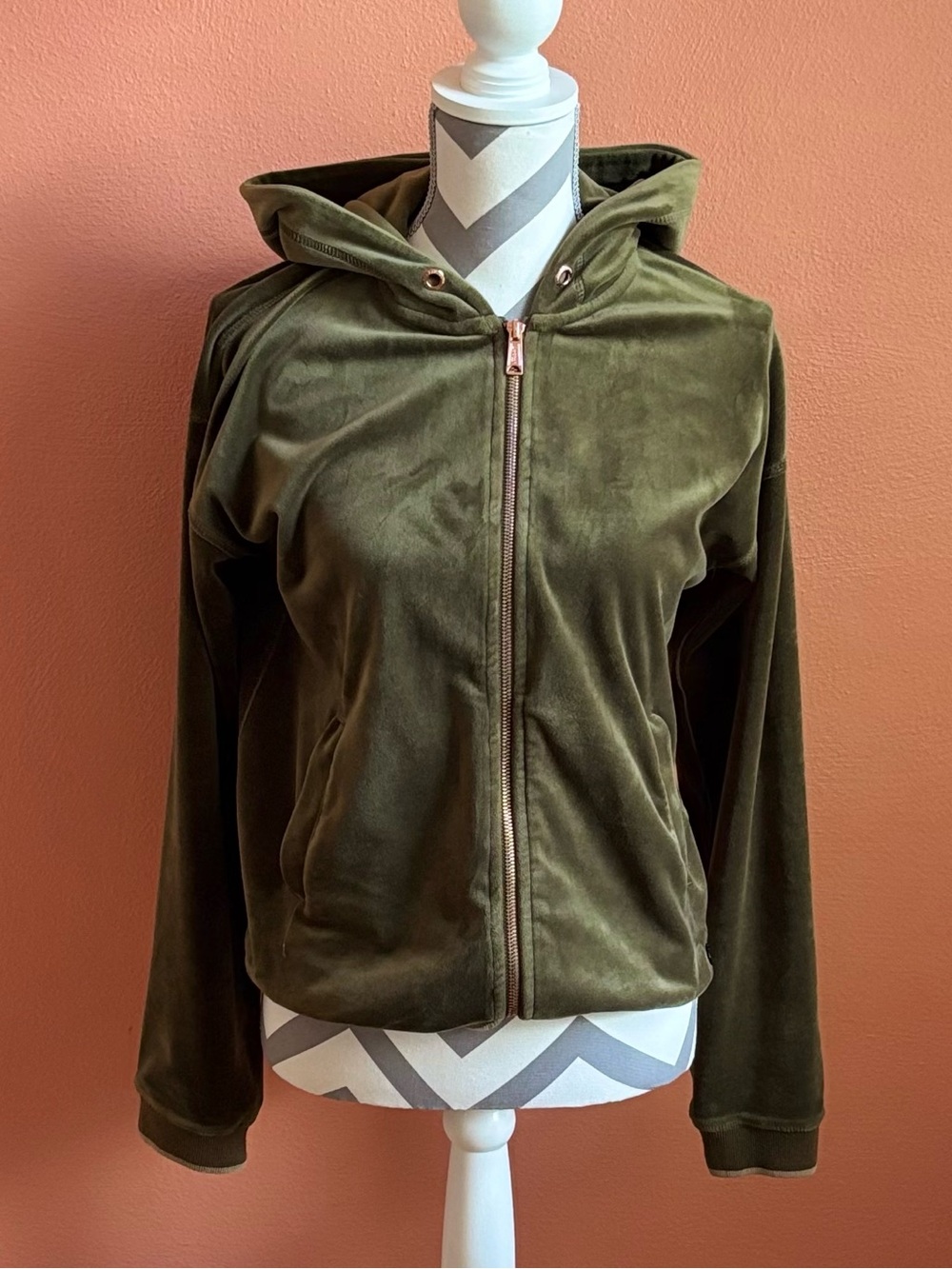 Funky Buddha Velour Zip-Up Hoodie
